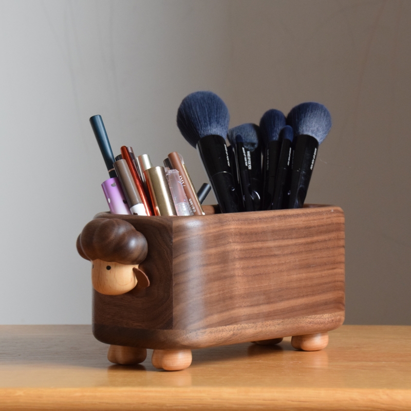 大羊笔筒【慕物】慕物原创，小羊笔筒升级版文具化妆刷遥控器收纳盒