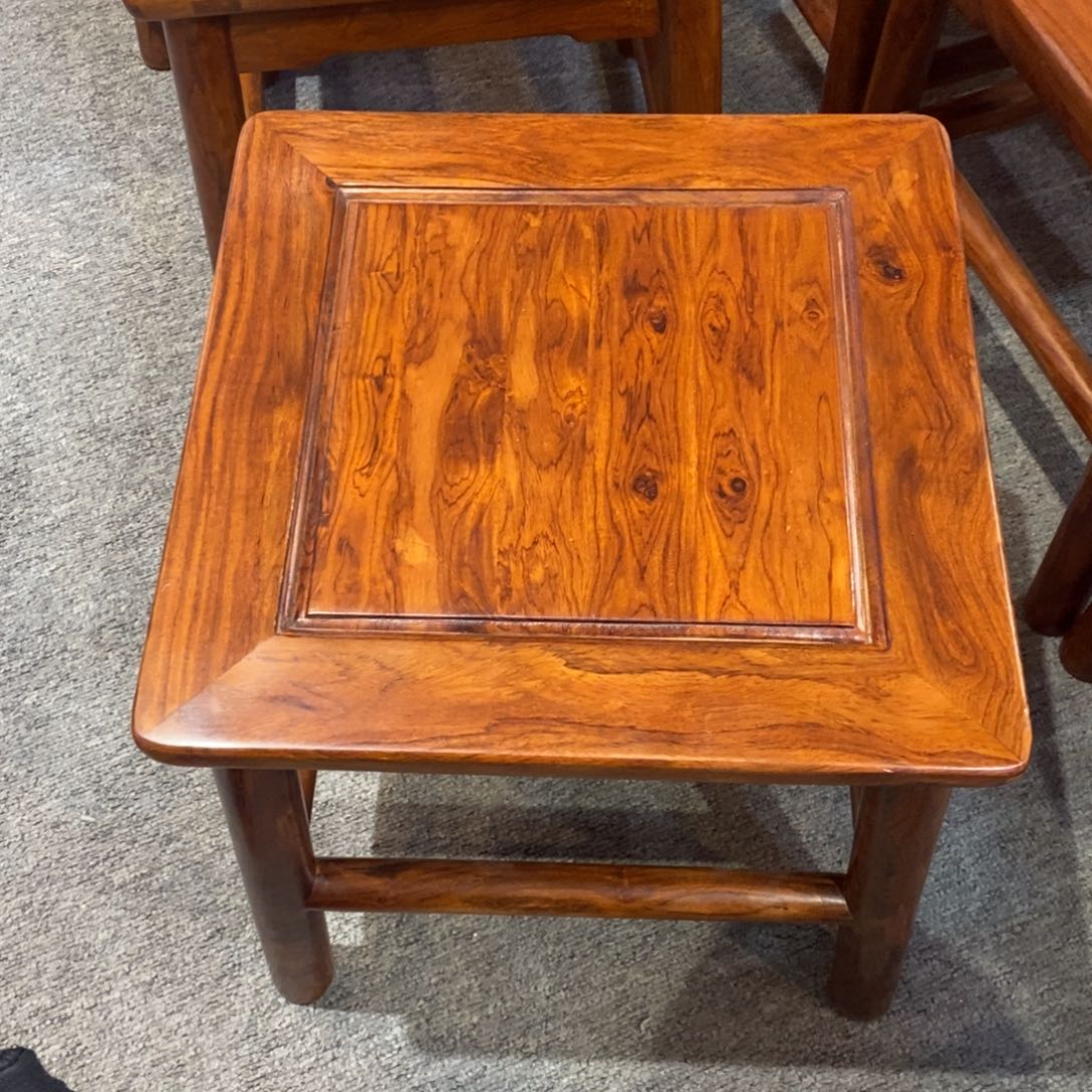 香枝木类成套家具哇**叔降香黄檀富贵凳订金