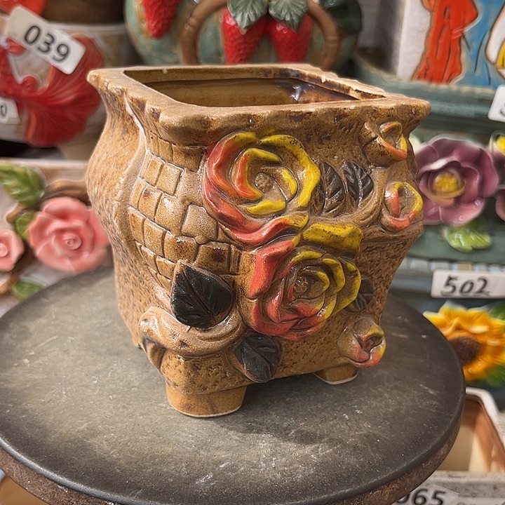 粗陶材质多肉花盆