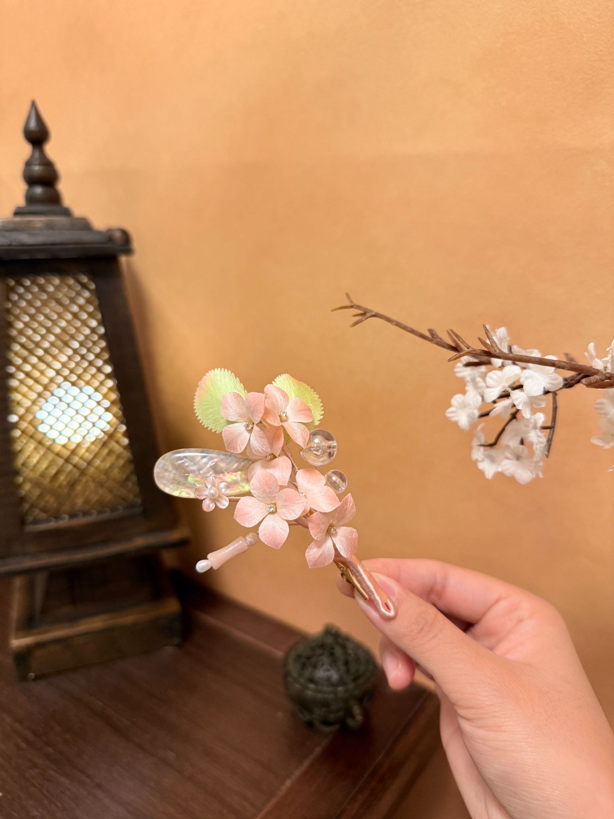 【梦周】绒花小号发夹