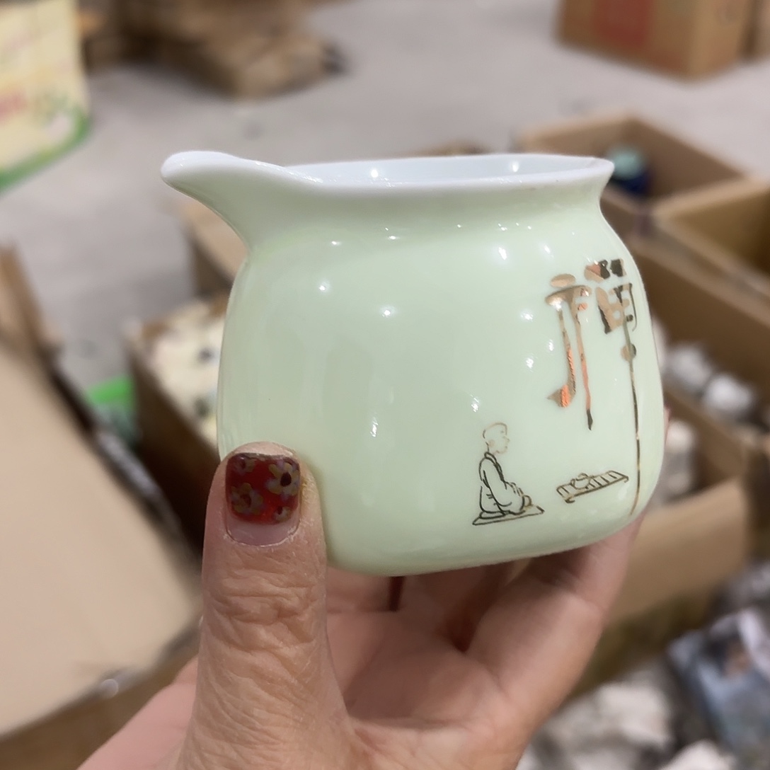 龙泉云间青瓷小米茶器