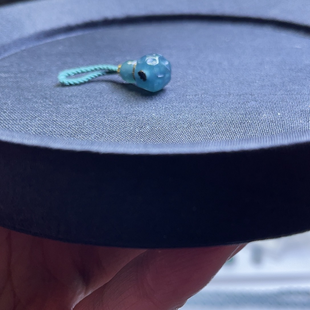 肥***肥翡翠散珠天然A货翡翠三通一颗