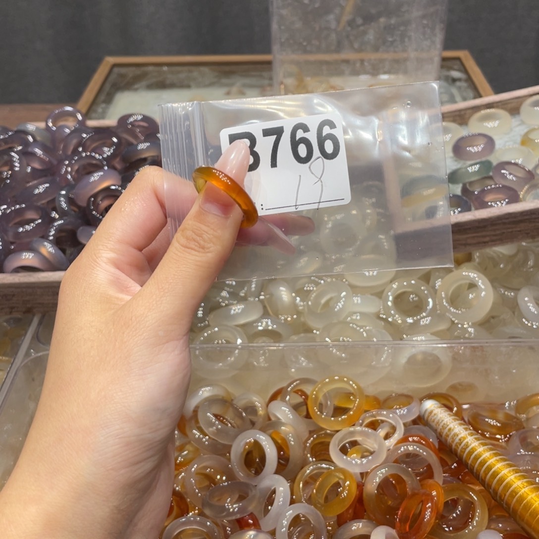 玛瑙/玉髓未镶嵌戒指766