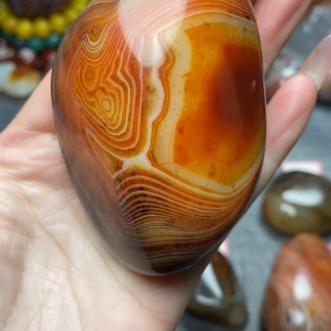 玛瑙/玉髓珠宝奇石未镶嵌面***油