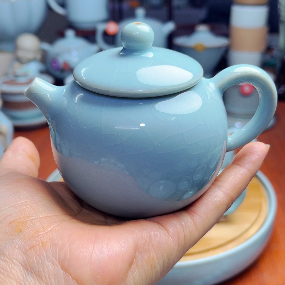 【闪购商品】汝州单壶单杯，天青