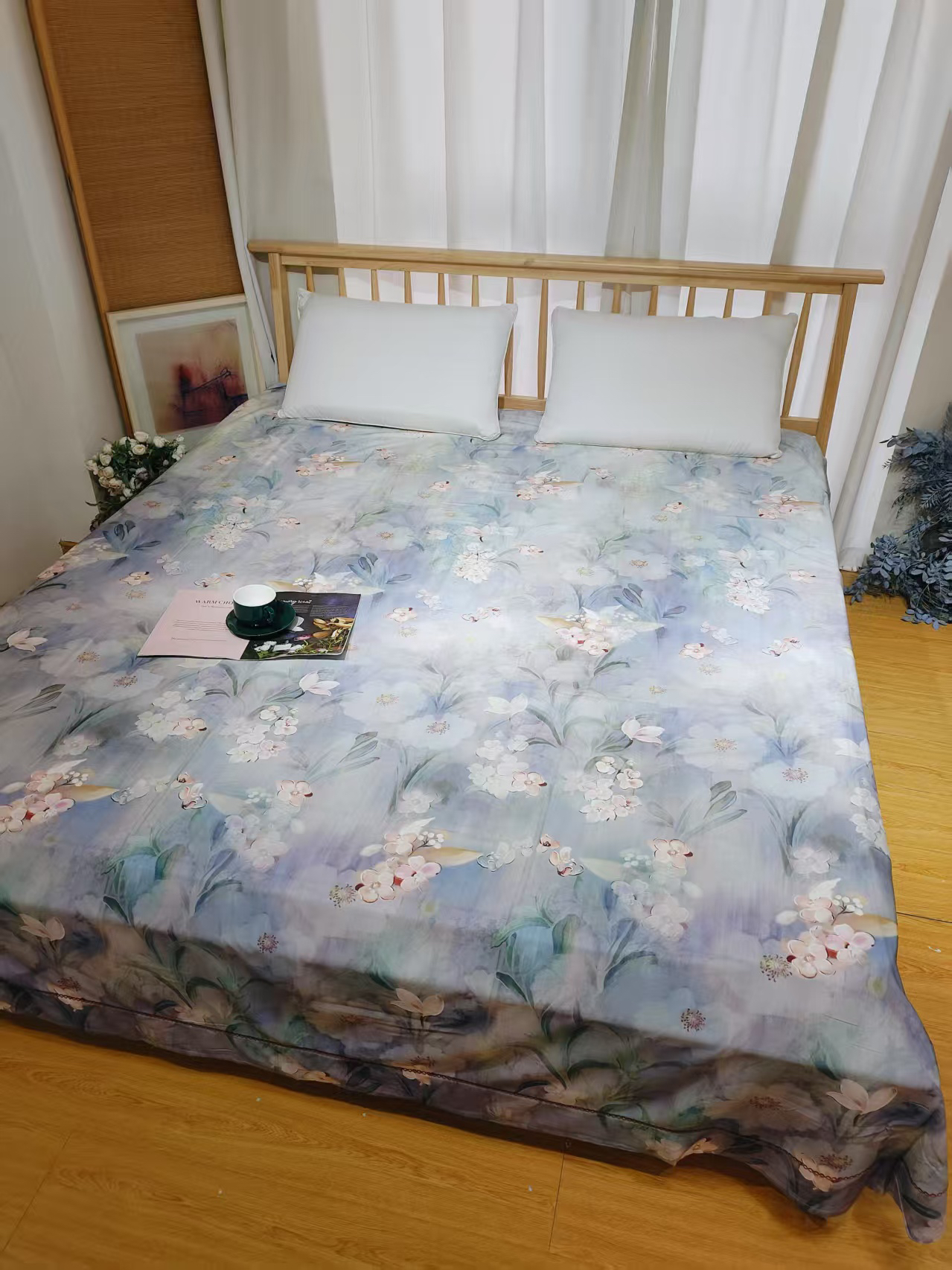 百支彩缎印花床单245*250微瑕～F813