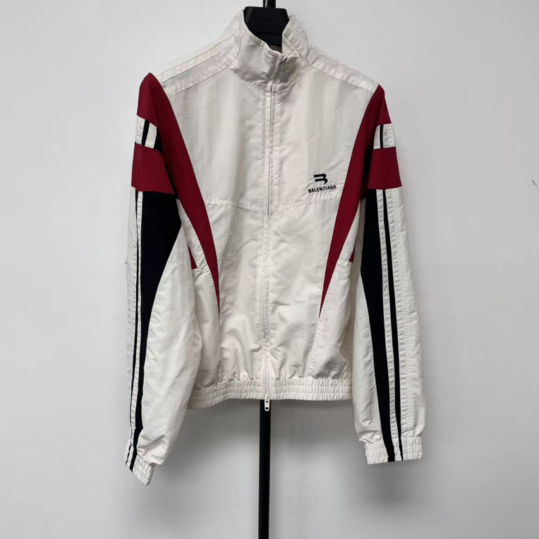 未使用 Balenciaga/巴黎世家 撞色立领拉链其他/other防晒服03880