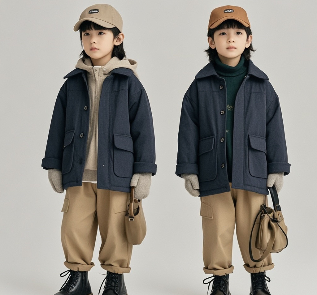 (直播间)男童女童拼色冰丝防晒衣