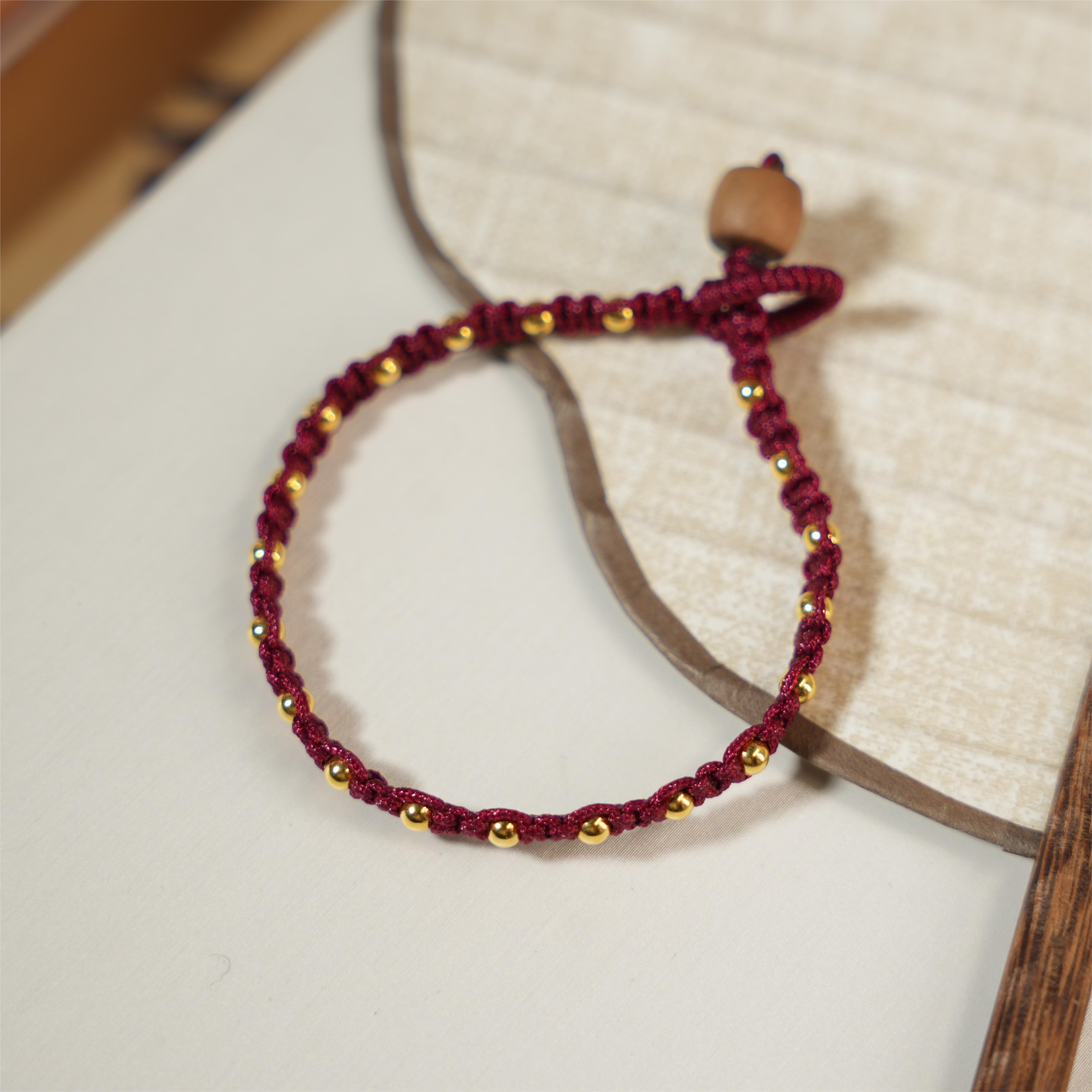 千屿-18K金编织手绳