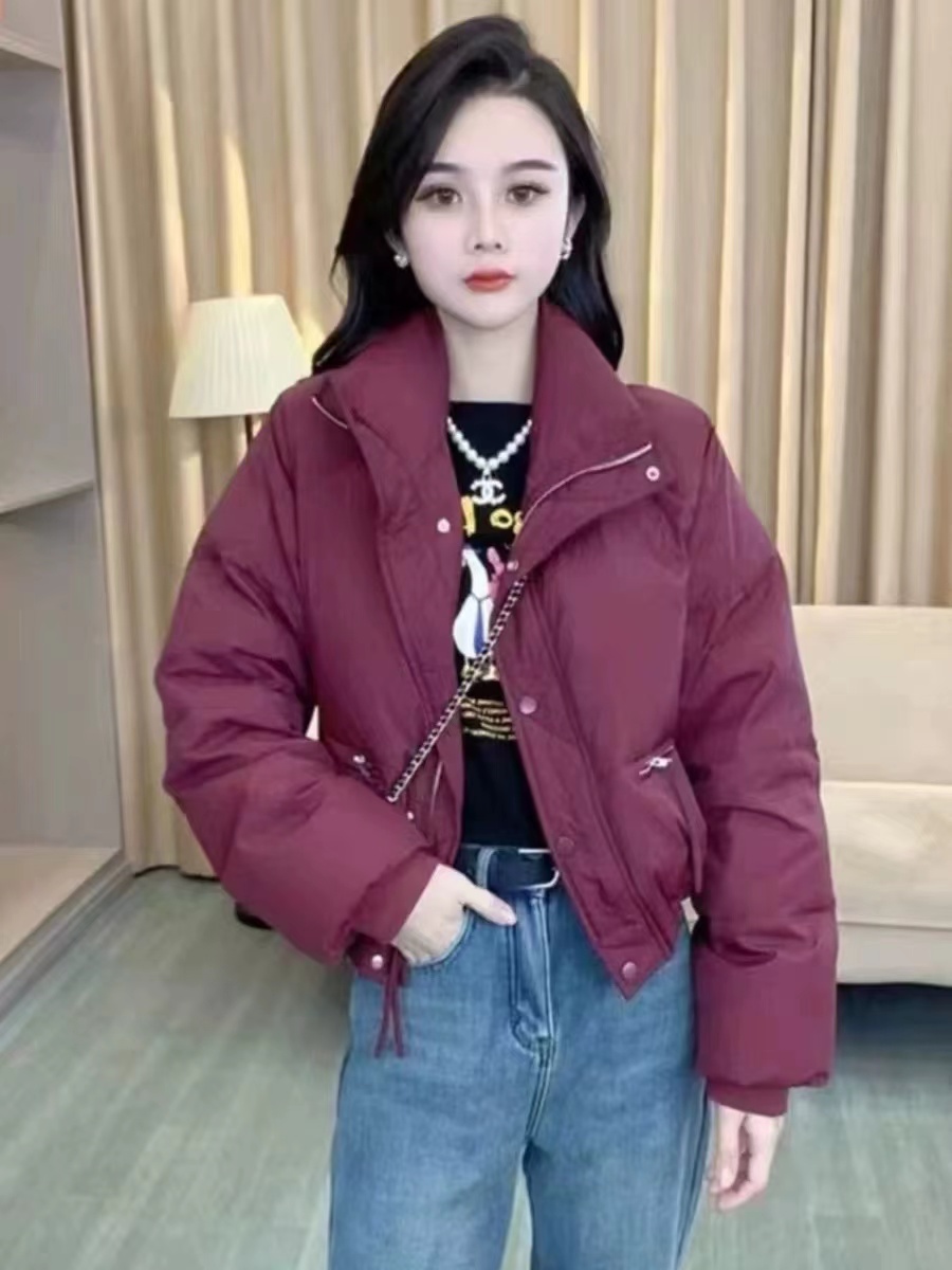 宽松短款面包服棉衣女冬季新款韩版大码棉服秋冬款加厚棉袄外套女