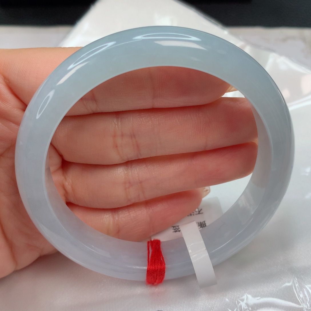 翡翠手镯未镶嵌58-59 冰川蓝