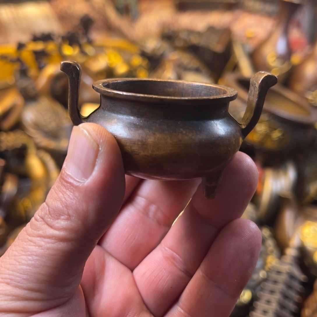 茶壶香炉铜器摆件