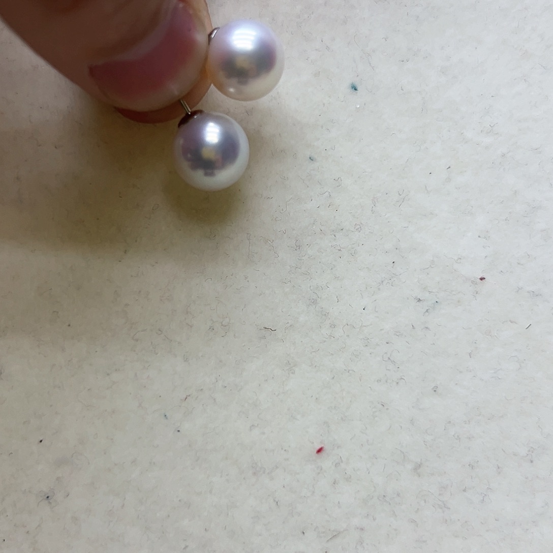 淡水珍珠耳饰银S925镶嵌V****g