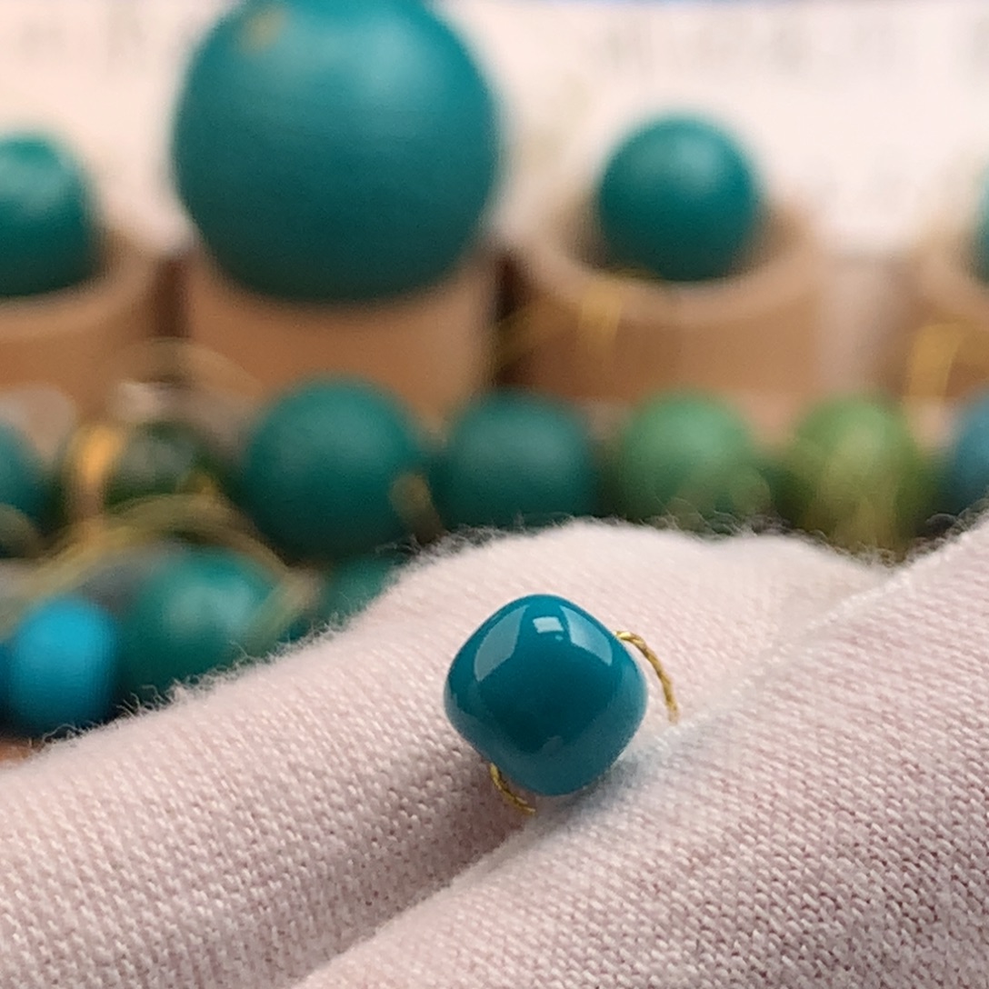 绿松石未镶嵌绿松石6.7mm