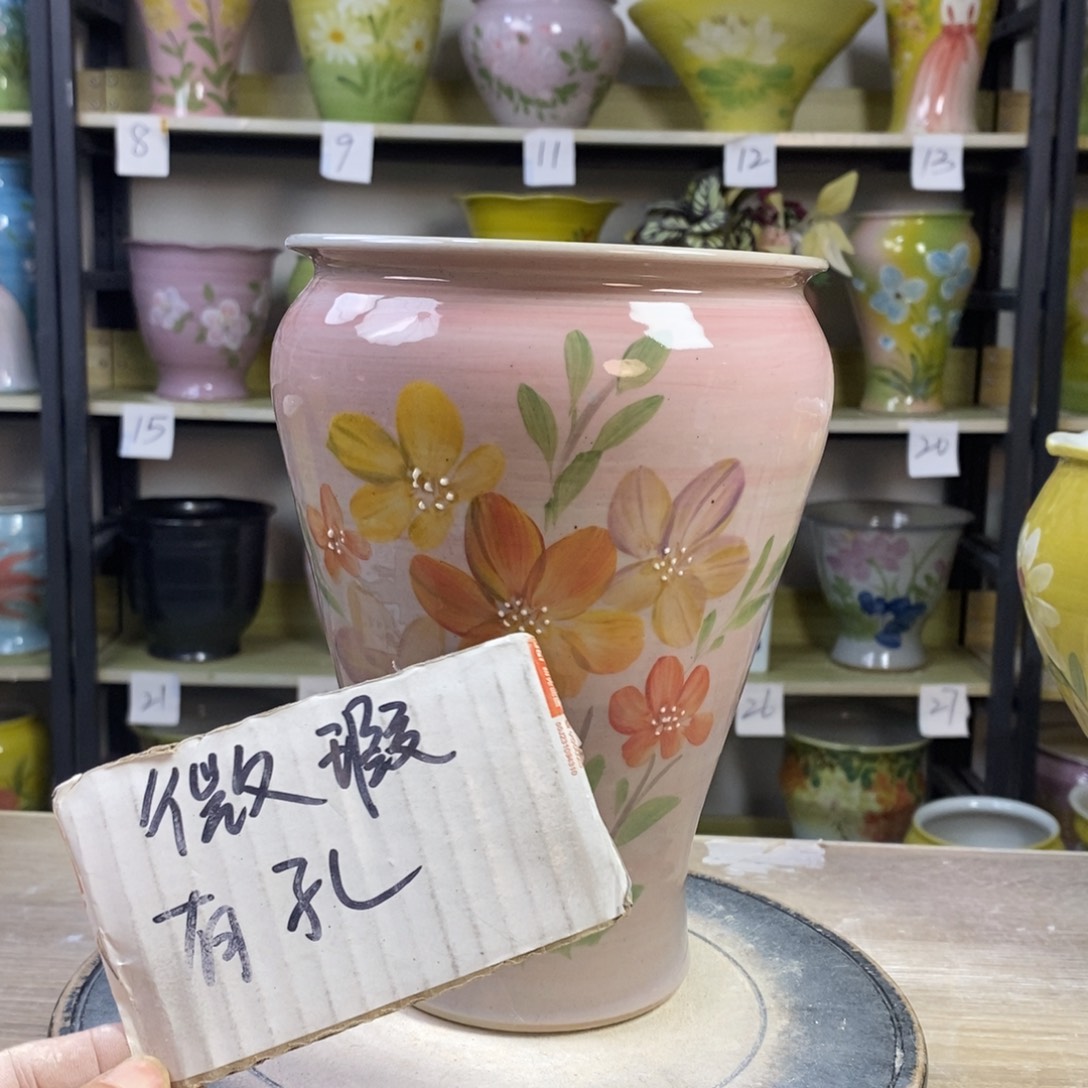 景德镇手工手绘陶瓷花盆