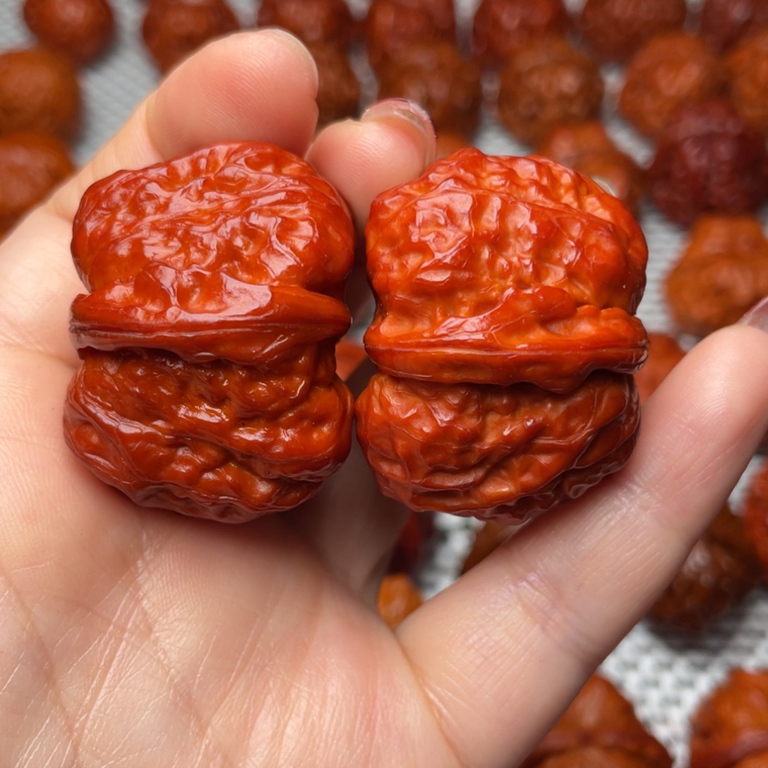 桃核吊坠文玩核桃 手把件 蛤蟆头 36