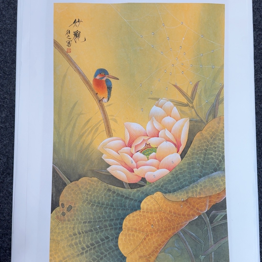 国画纯手绘山水花鸟作品