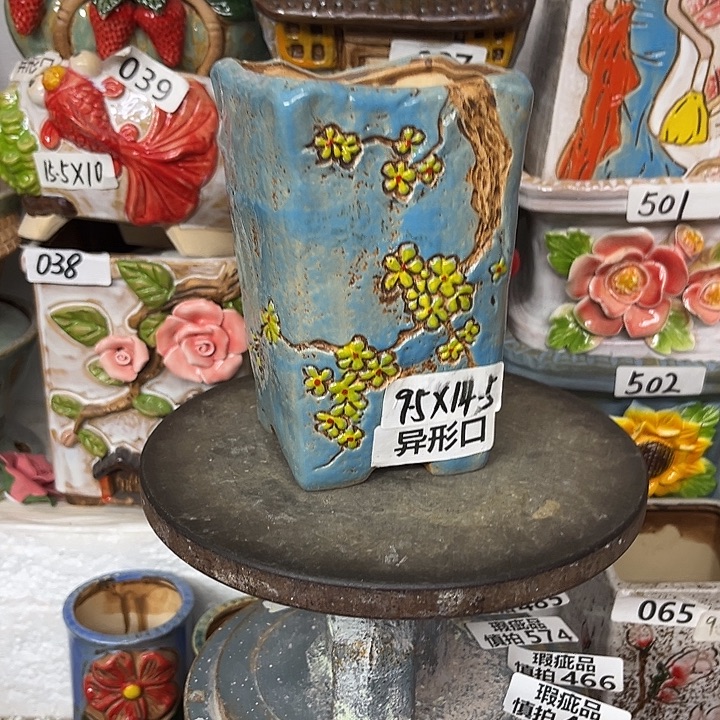 粗陶材质多肉花盆