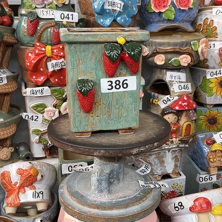 紫砂花盆粗陶材质多肉花盆