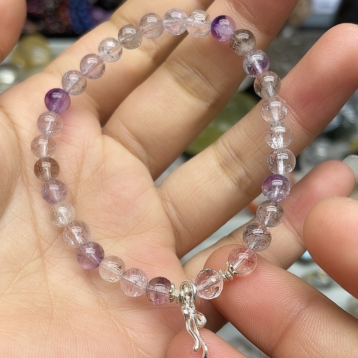 水晶颈饰银S925镶嵌定制