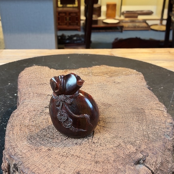 洛***石紫檀木类端景台紫檀