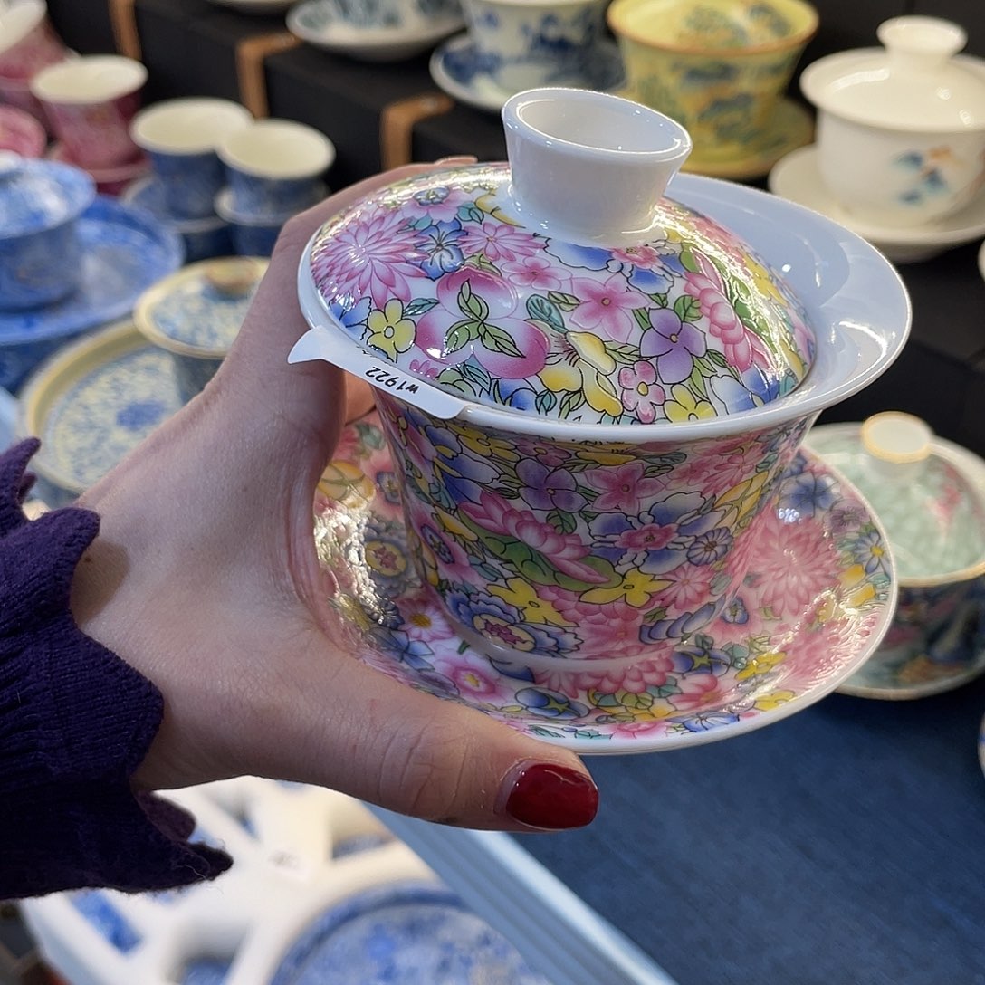 陶景德陶瓷盖碗茶具