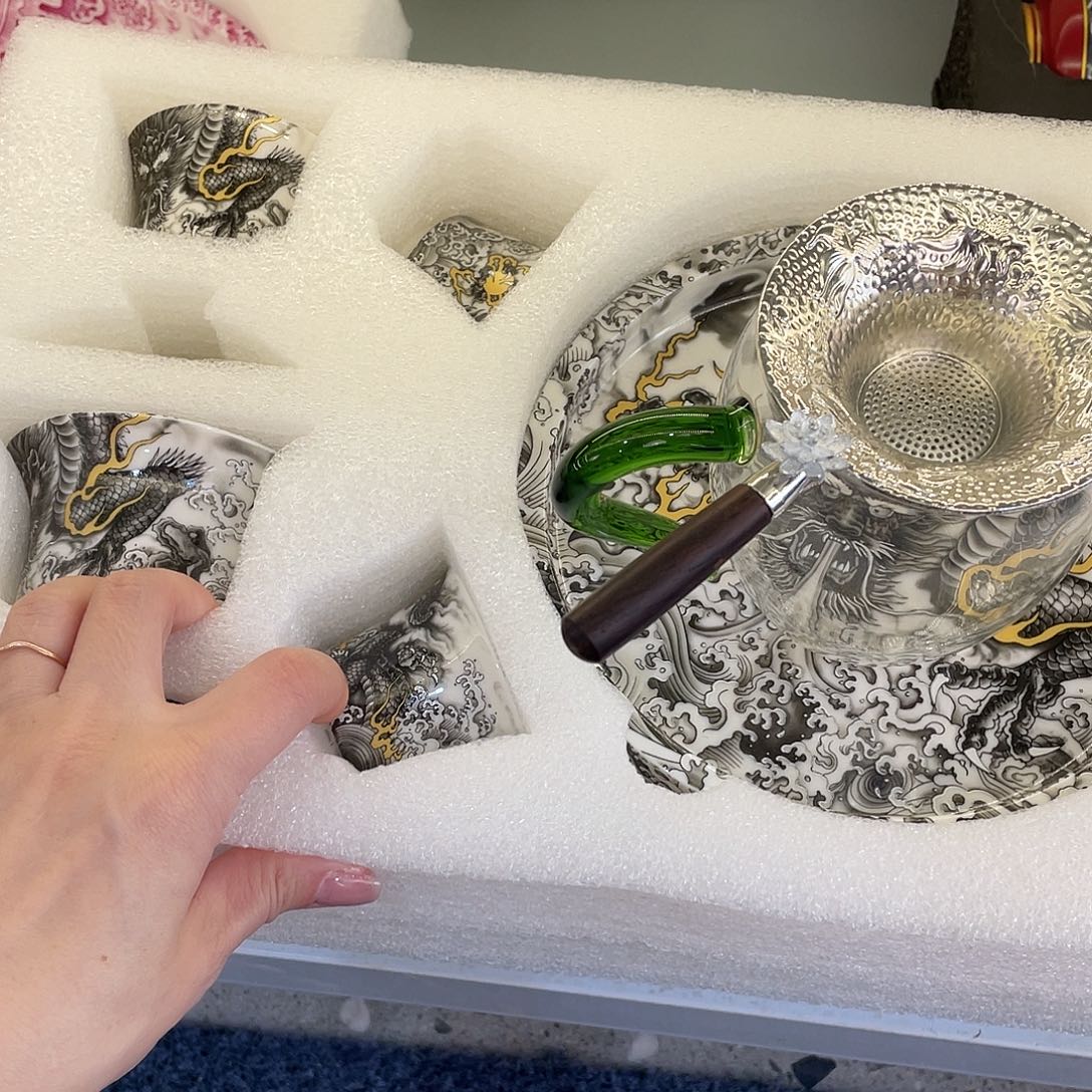 陶景德陶瓷盖碗茶具