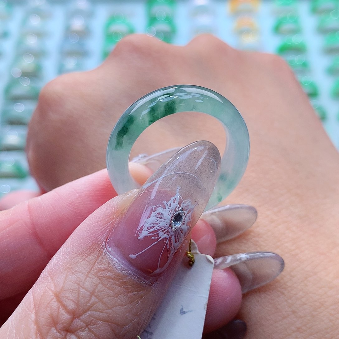 翡翠戒指未镶嵌❄️**20-21号