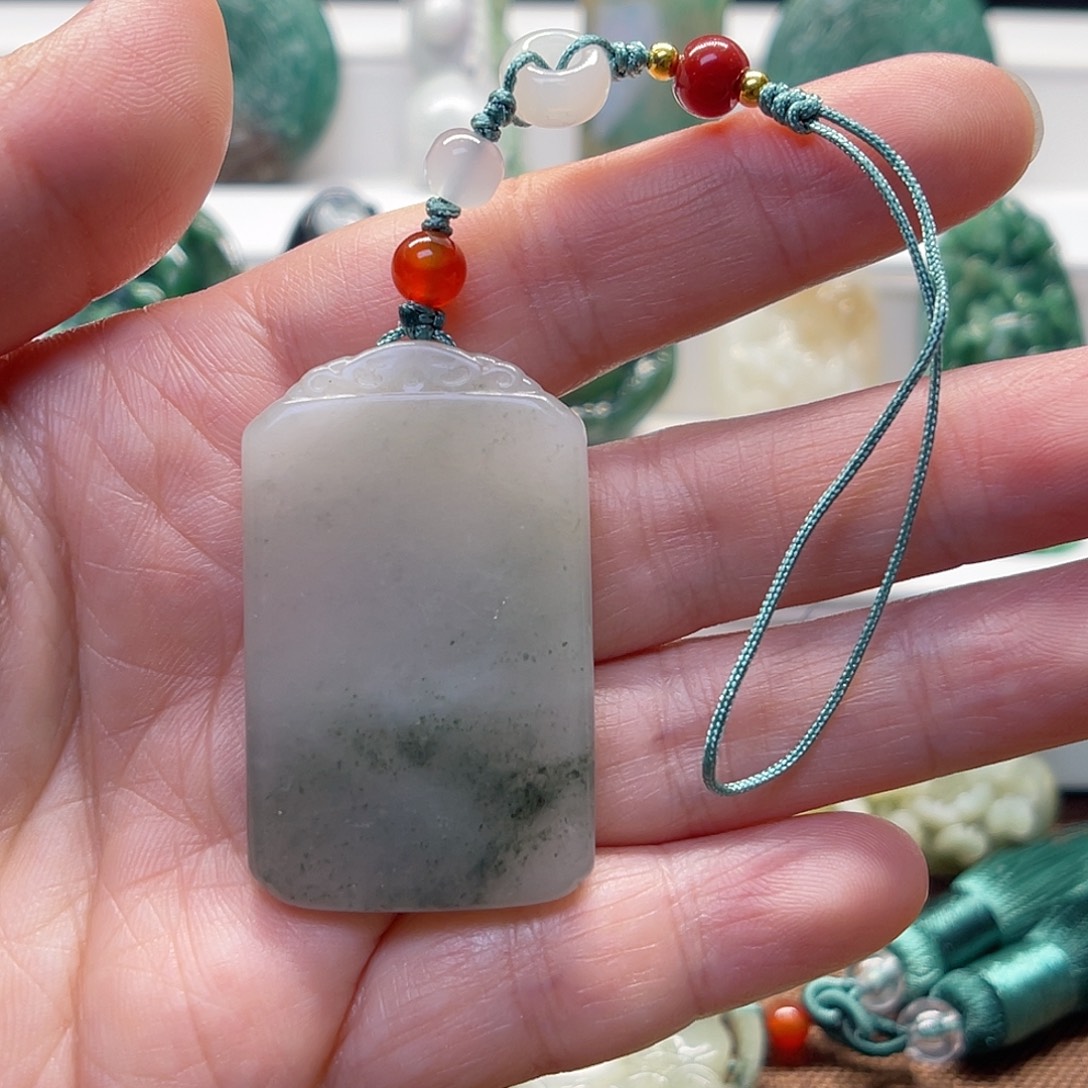 独山玉未镶嵌车挂包坠