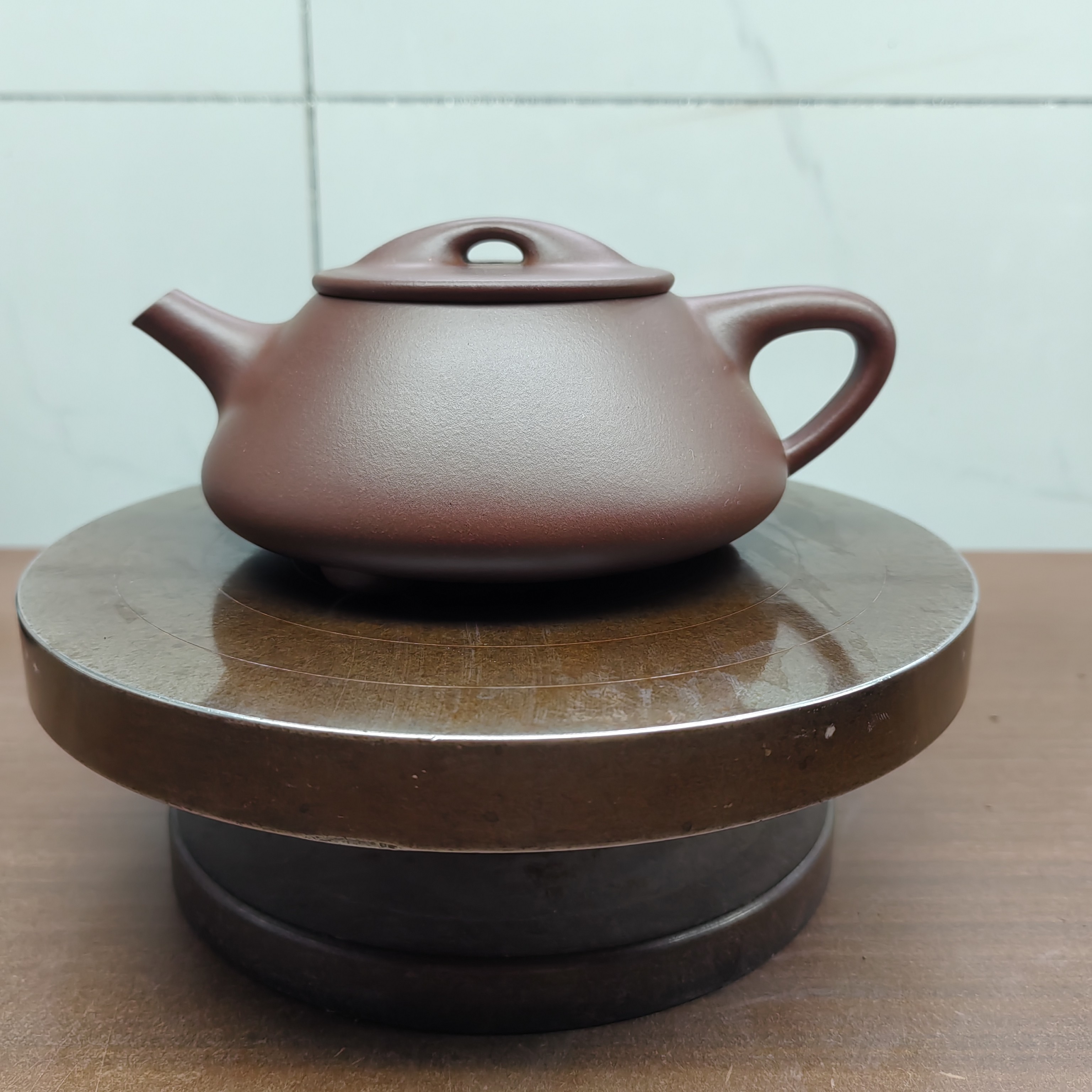 光明瓢，原矿底槽青60目，270cc左右，精工半手助理工艺美术师手制