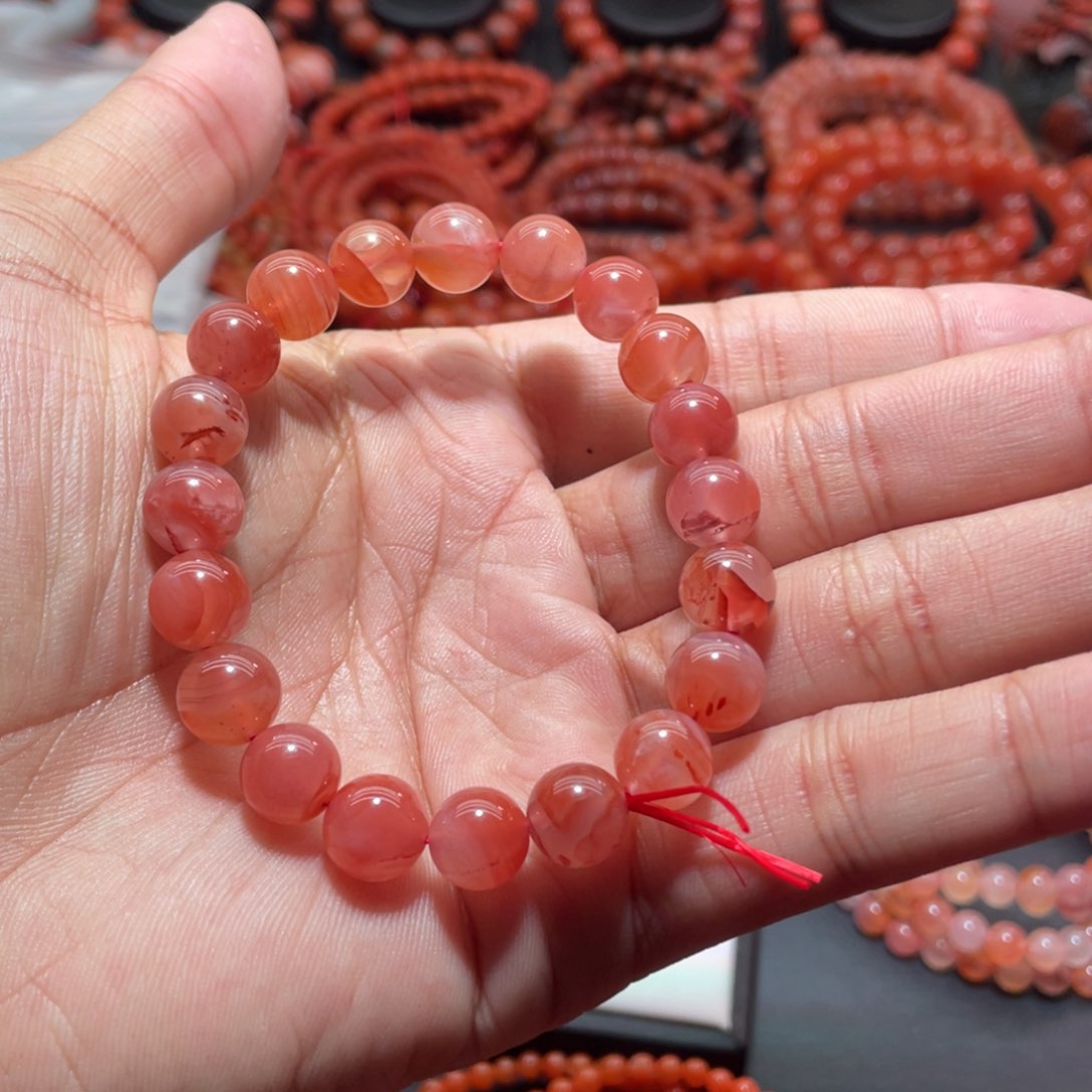 南红玛瑙手链未镶嵌