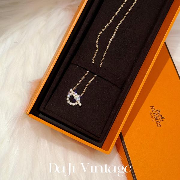 大吉中古/Hermes爱马仕小Q金色项链