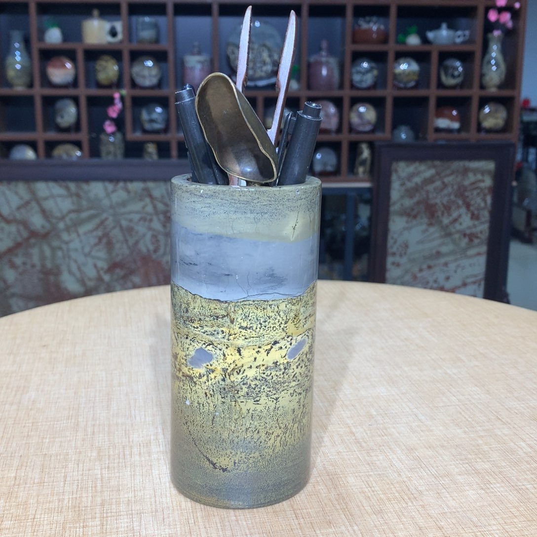 紫砂，广西国画石摆件，收藏观赏