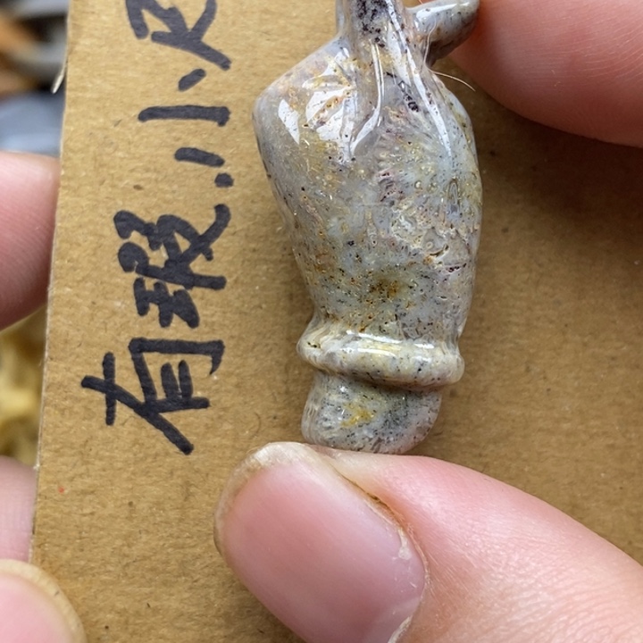 硅化珊瑚（珊瑚玉）未镶嵌颈饰