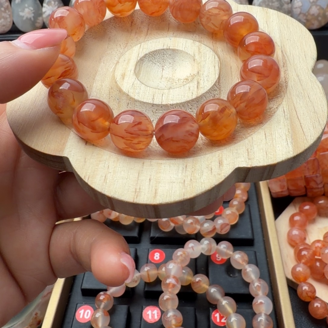 索***索玛瑙/玉髓合金手链