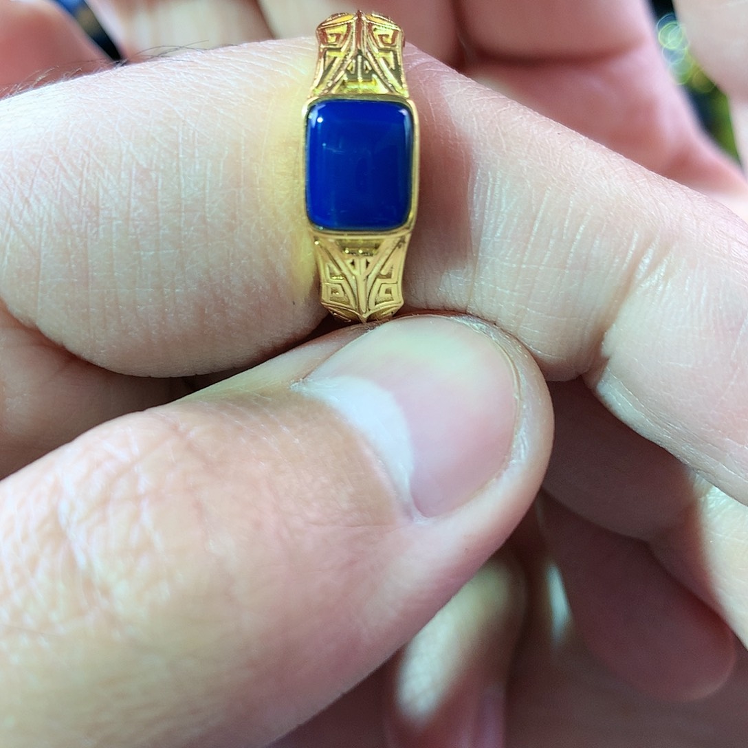 琥珀珠宝奇石银S925镀金镶嵌