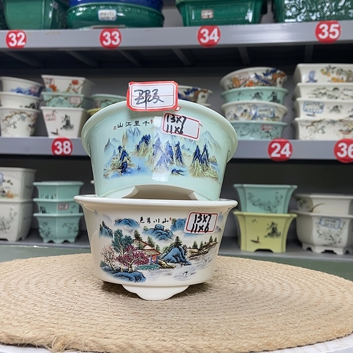 紫砂紫砂花盆1236