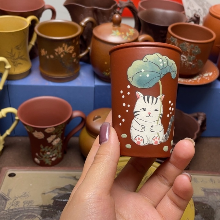 紫砂茶杯紫砂主人杯