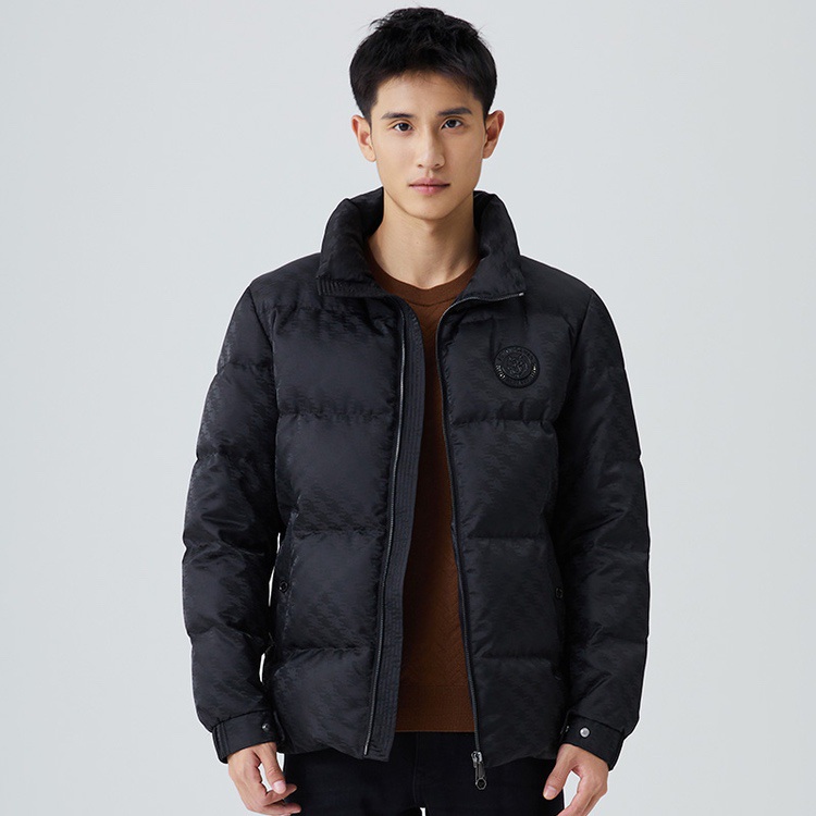 七匹狼男士加厚保暖秋冬立领可机洗短款羽绒服外套8512