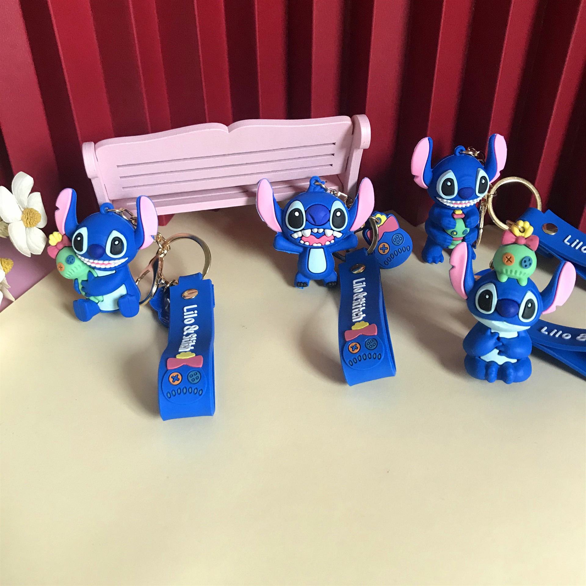 对对碰卡通软胶钥匙扣！