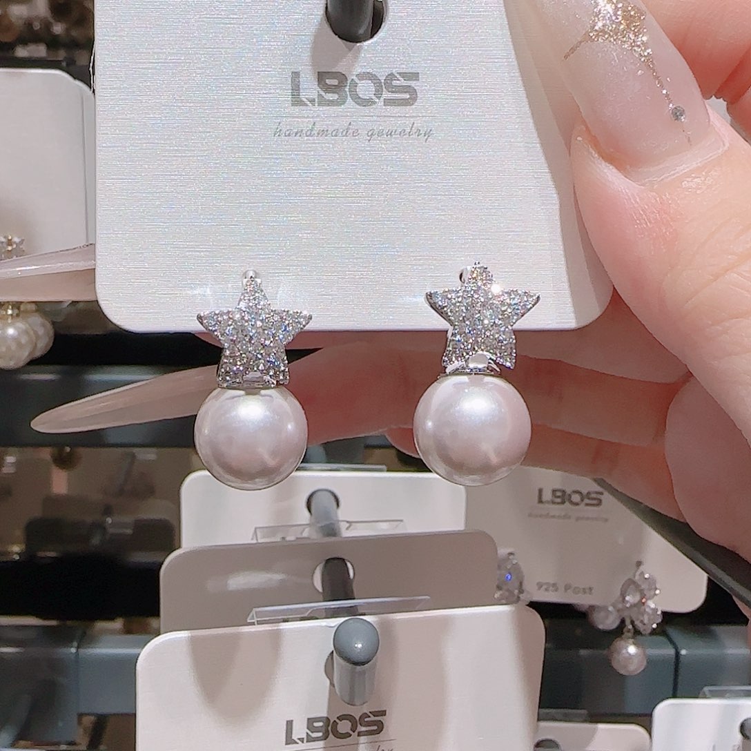 锆石铜合金925银耳环