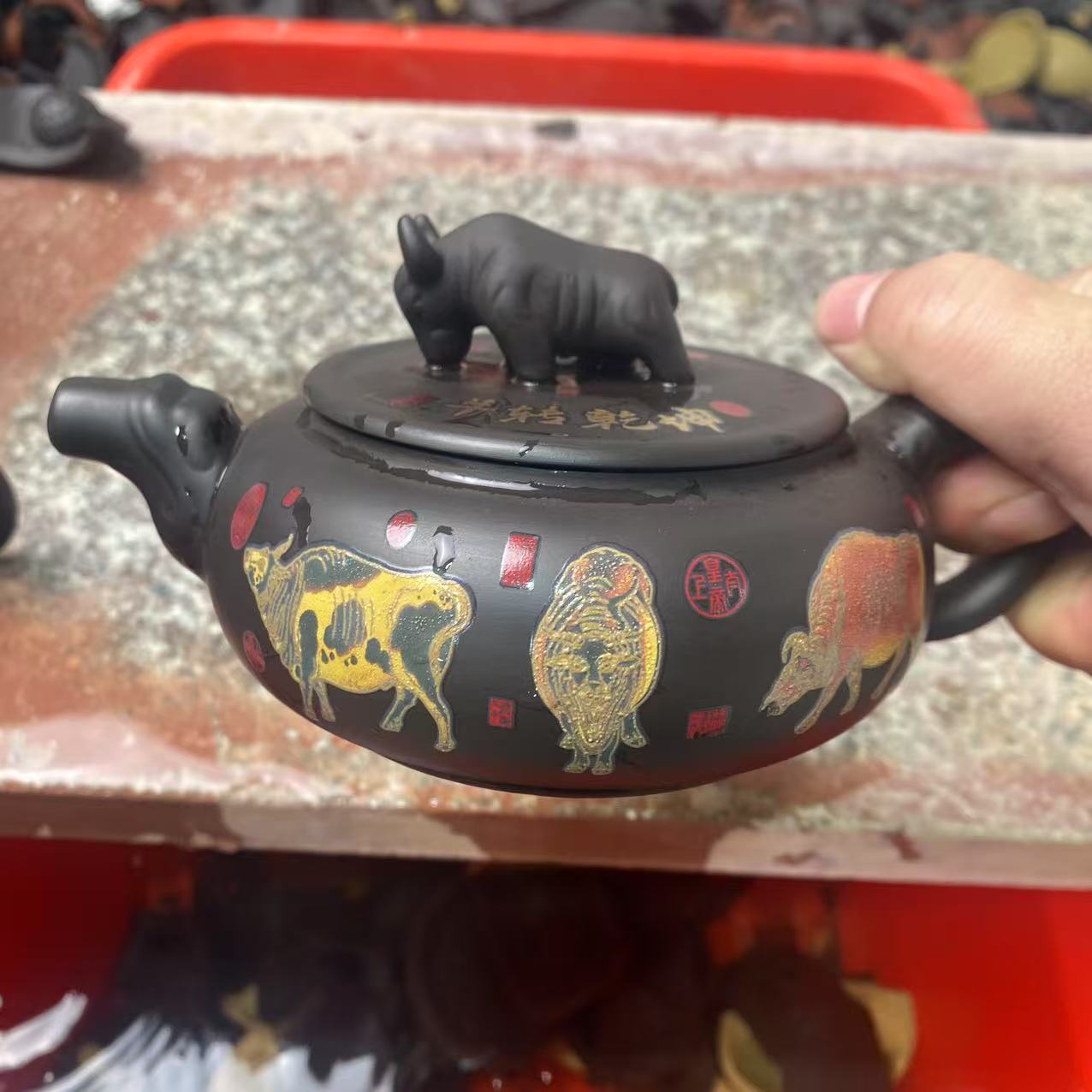 【闪购商品】牛转乾坤紫砂壶