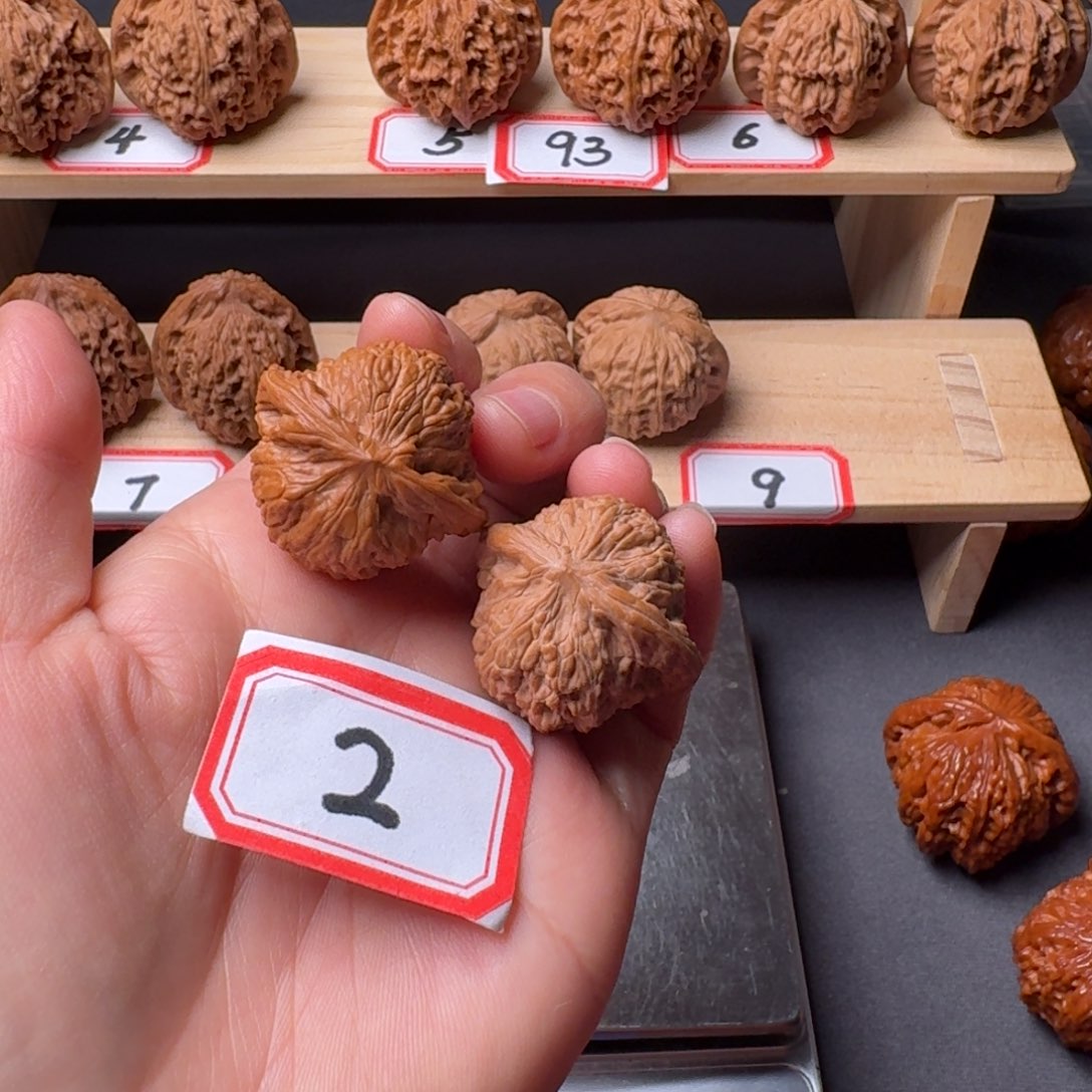 骨***骼把件文玩核桃全品33尺磨盘