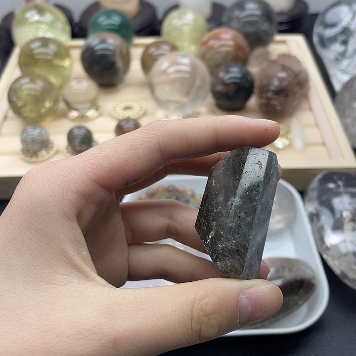 发晶未镶嵌珠宝半成品395水晶