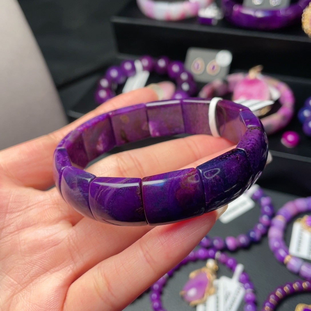 苏纪石（舒俱来）未镶嵌镯排