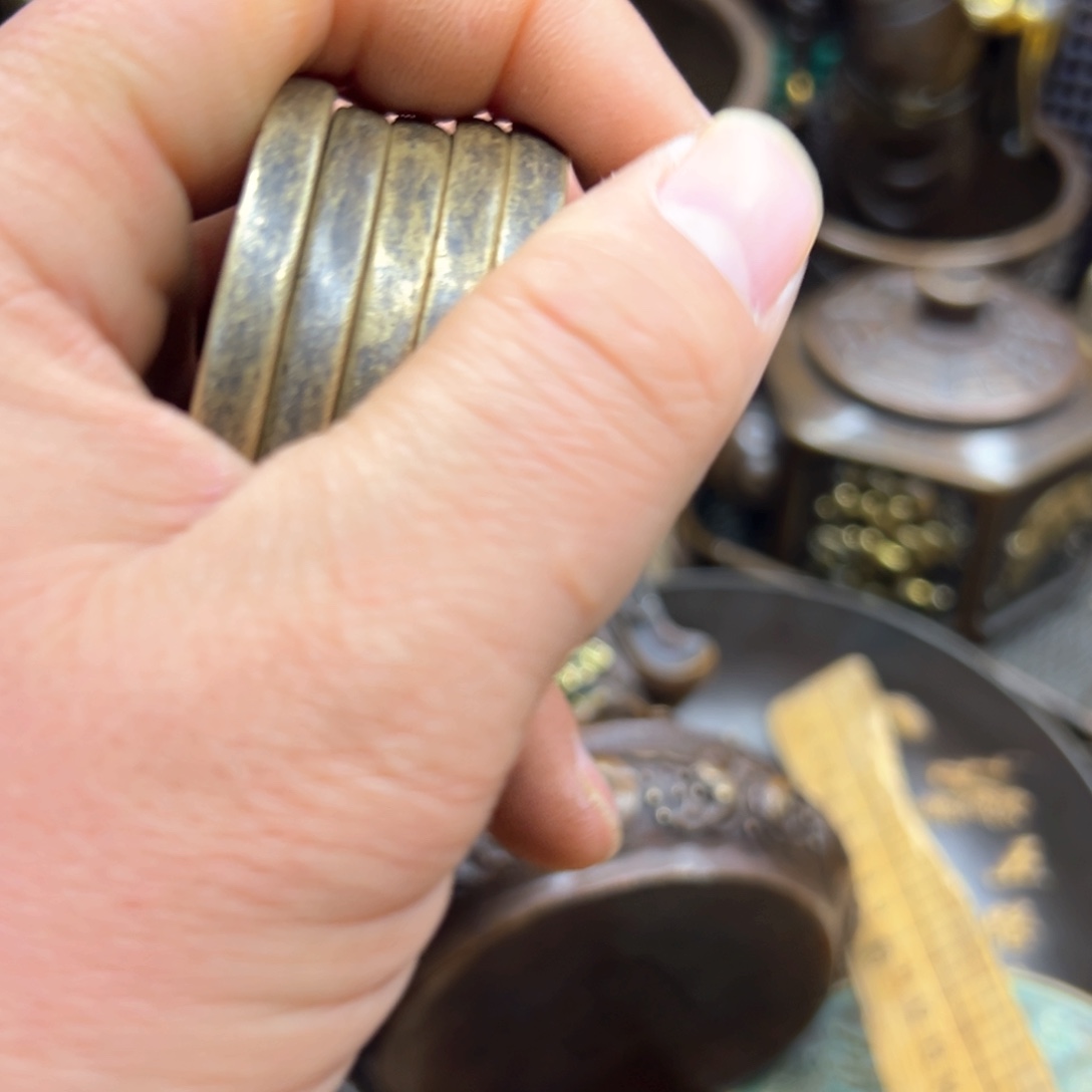 铜摆件欢迎欢迎你