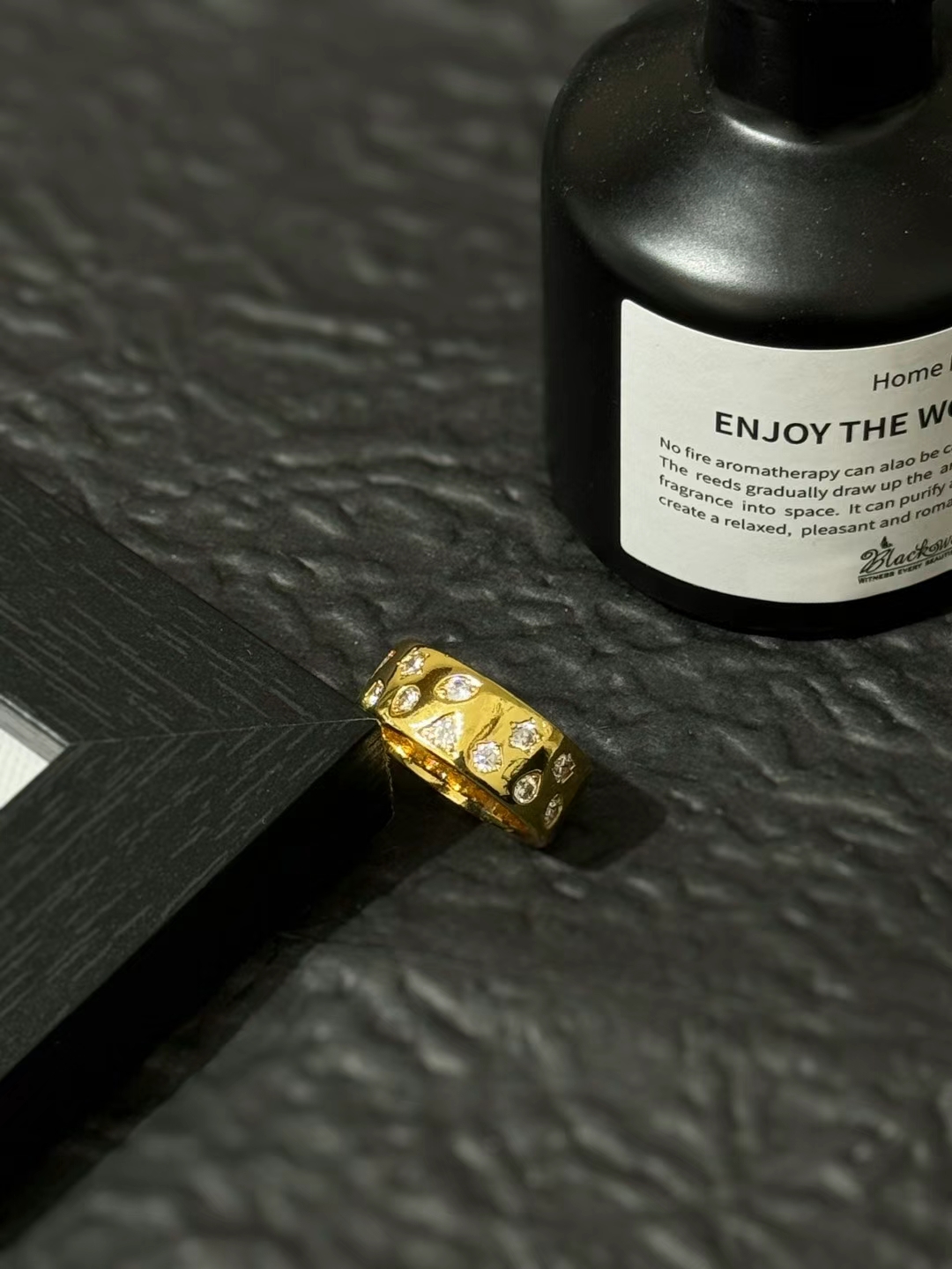 钛钢戒指 钛钢戒指 LARVINA复古法式戒指