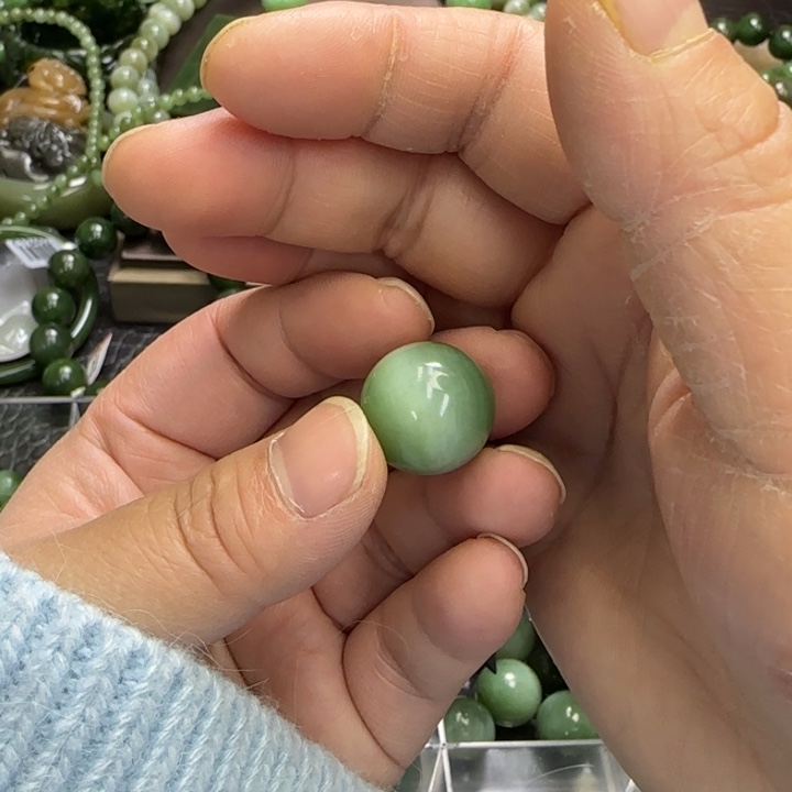 和田玉单珠未镶嵌