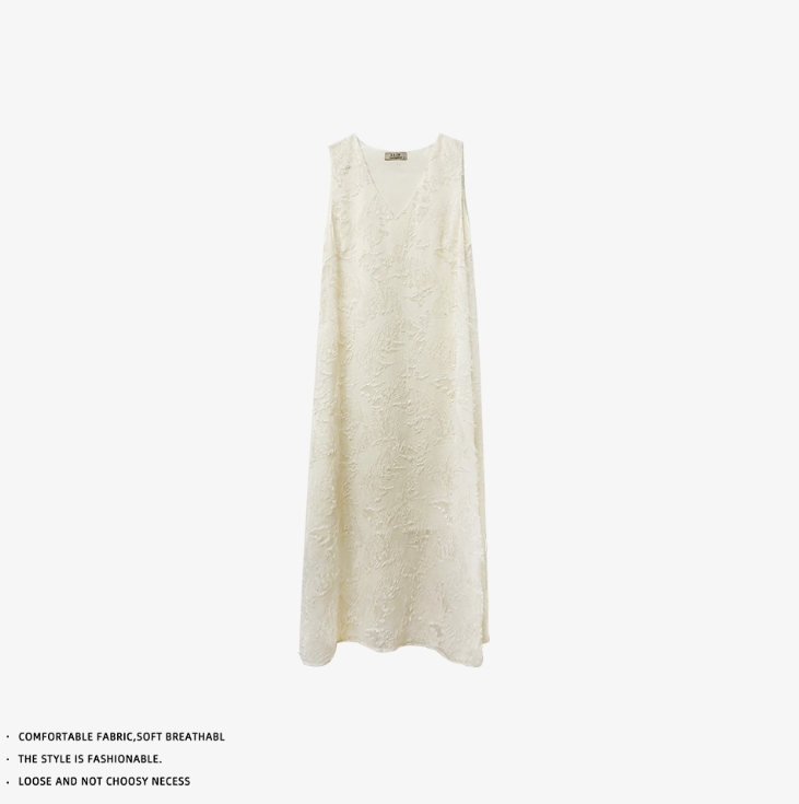【洪臻】2025春夏季新款无袖连衣裙230505-B