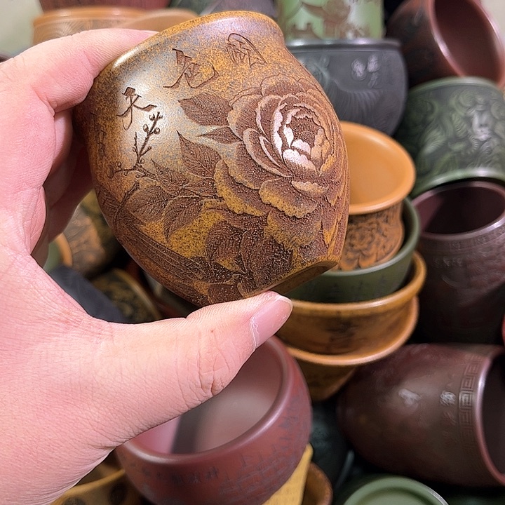 茶杯紫砂全手工紫砂主人杯